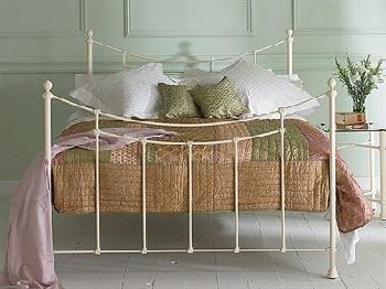Original Bedstead Co Winchester 3' Single Glossy Ivory Metal Bed