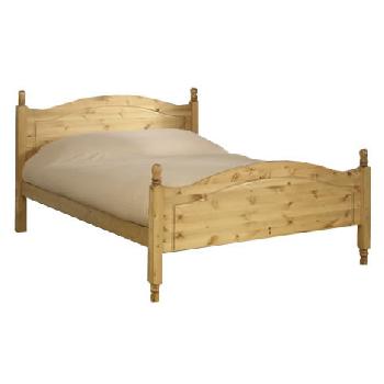 Orlando High Foot End Bed Frame Orlando High Foot End Bed Frame Double Natural Finish