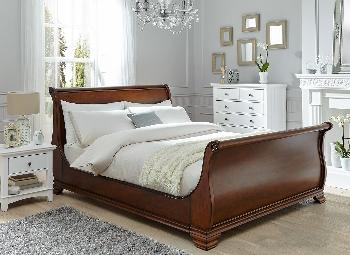 Orleans Walnut Wooden Bed Frame - 5'0 King