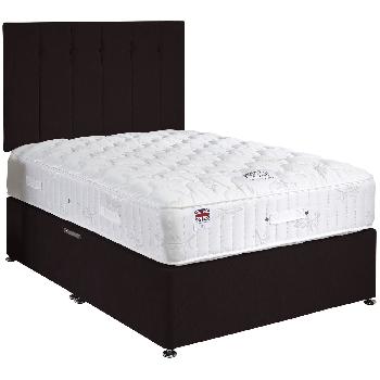 Ortho Support Dun Colours Black Single Divan Bed Set 3ft with 2 drawers
