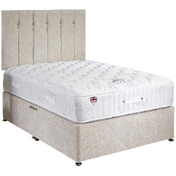 Ortho Support Light Colours Cream Superking Divan Bed Set 6ft no drawers