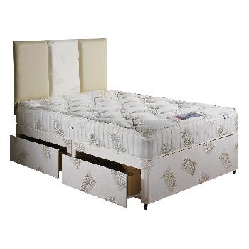 Orthomedic Kingsize Divan Bed Set 5ft with 4 drawers