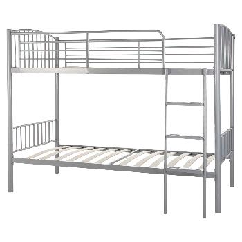 Oslo 3ft Twin Bunk Bed Silver