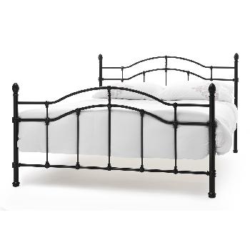 Paris Black Metal Bed Frame Double