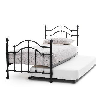 Paris Black Metal Guest Bed Serene Paris Black Metal Guest Bed