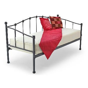 Paris Metal Day Bed Single White