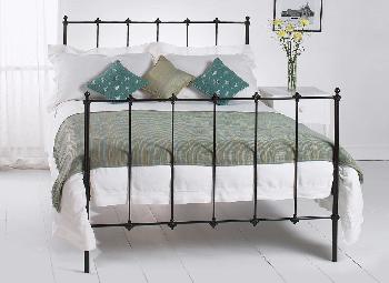 Paris Satin Black Metal Bed Frame - 3'0 Single