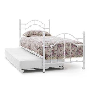 Paris White Gloss Metal Guest Bed Serene Paris White Gloss Metal Guest Bed