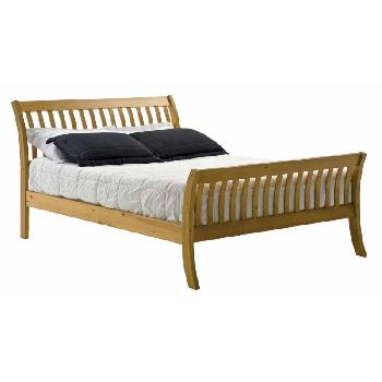 Parma Long Wooden Bed Frame Antique Double