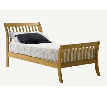 Parma Long Wooden Bed Frame Antique Small Single