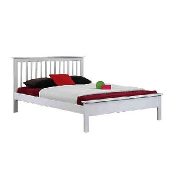 Pentre White Hardwood Bed Frame Kingsize