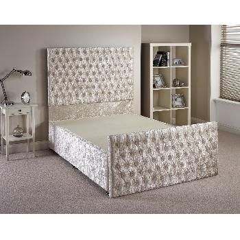 Provincial Cream Small Double Bed Frame 4ft with 2 drawers