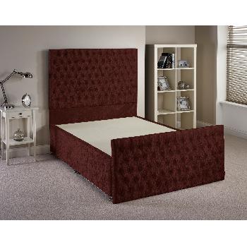 Provincial Mulberry Double Bed Frame 4ft 6 with 4 drawers