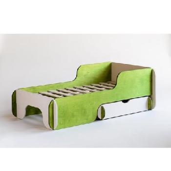 Radis Children Box Bed Frame Green with Drawer