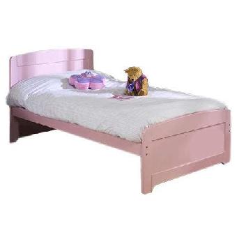 Rainbow Bed Frame in Pink Rainbow Bed in Park Single Guard Rail Included Underbed Drawers Included