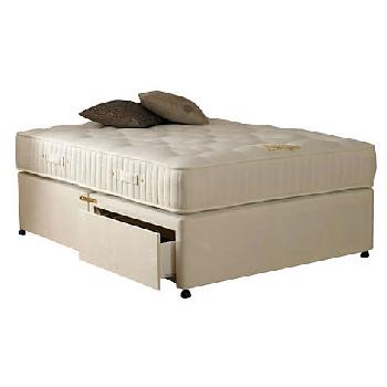 Rennes 1000 Pocket Hand Tufted Divan Set Double 2 Drawers at Foot