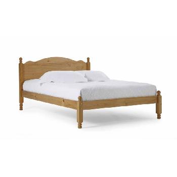 Roma Long Wooden Bed Frame Antique Double