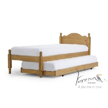Roma Wooden Bed Frame with Sliding Guest Bed