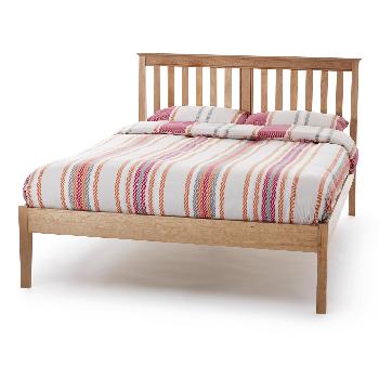 Salisbury Low Foot-end Oak Wooden Bed Frame Double