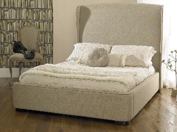 Sareer Cuban Stone Double Fabric Bed Frame