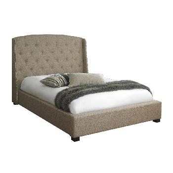 Sareer Signature Bed Frame in Beige - Double