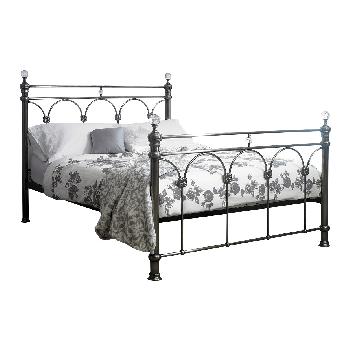 Sareer Sonita Black Nickel Bed Frame King