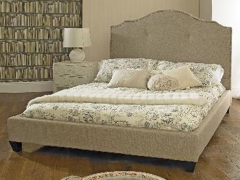 Sareer Valencia Stone Double Fabric Bed Frame