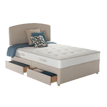Sealy Deluxe Firm Ortho Caramel Divan Set No Drawers in Superking