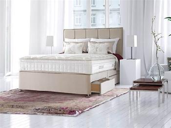 Sealy Jubilee Deluxe Divan Set 5' King Size Aubergine Ottoman Base Divan