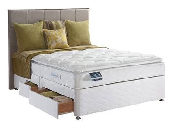 Sealy Pearl Luxury Divan Set 3' Single Platform Top - 2 Drawers Divan