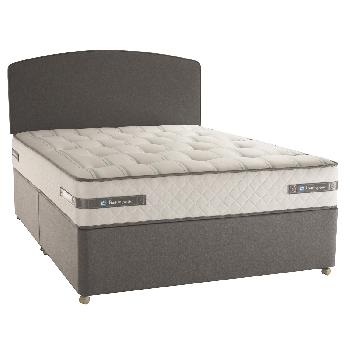 Sealy Royal Memory Ortho Firm Charcoal Divan Set No Drawers in Single