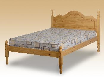 Seconique 4ft Sol Small Double Antique Pine Bed Frame