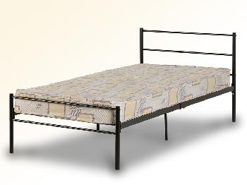 Seconique Devon Single Black Metal Bed Frame