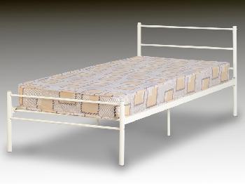 Seconique Devon Single White Metal Bed Frame