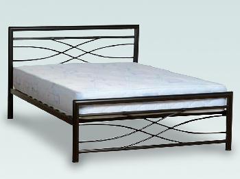 Seconique Kelly Double Black Metal Bed Frame