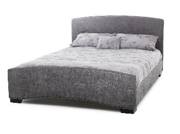 Serene Anastasia King Size Steel Fabric Bed Frame with Ebony Feet