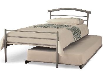 Serene Brennington Silver Metal Guest Bed Frame
