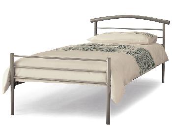 Serene Brennington Single Silver Metal Bed Frame