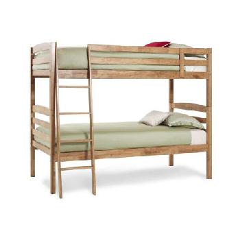 Serene Brooke Hevea Wooden Bunk Bed Honey Oak