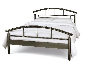 Serene Calypso Double Black Nickel Bed Frame