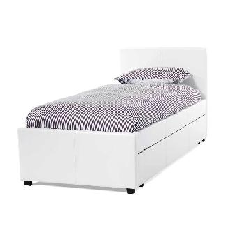 Serene Carra Faux Leather Guest Bed Set White