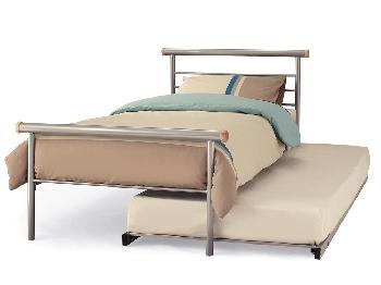 Serene Celine Silver Metal Guest Bed Frame