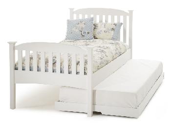 Serene Eleanor Opal White Wooden Guest Bed Frame