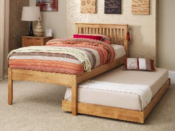 Serene Freya Honey Oak Guest Bed Frame