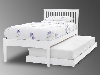 Serene Freya Opal White Wooden Guest Bed Frame