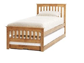 Serene Furnishings Amelia Guest Bed 3' Single Honey Oak Stowaway Bed