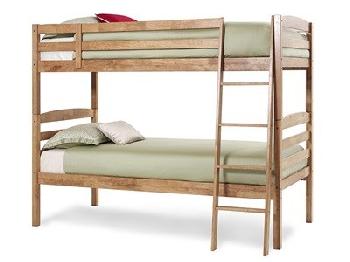 Serene Furnishings Brooke 3' Single Honey Oak Bunk Bed
