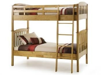 Serene Furnishings Eleanor Bunk Bed (Honey Oak) 3' Single Honey Oak Bunk Bed