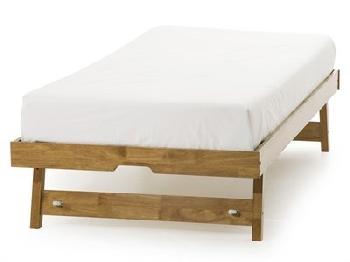 Serene Furnishings Eleanor Trundle (Honey Oak) 3' Single Honey Oak Stowaway Bed