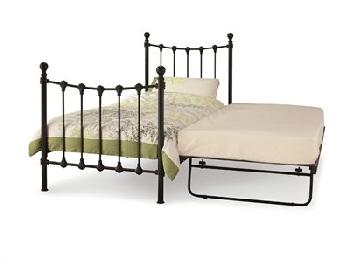 Serene Furnishings Marseilles 3' Single Glossy Ivory Stowaway Bed